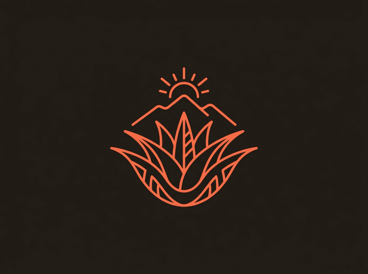 Emblema: agave, montaña y sol, cultura y paisaje de México